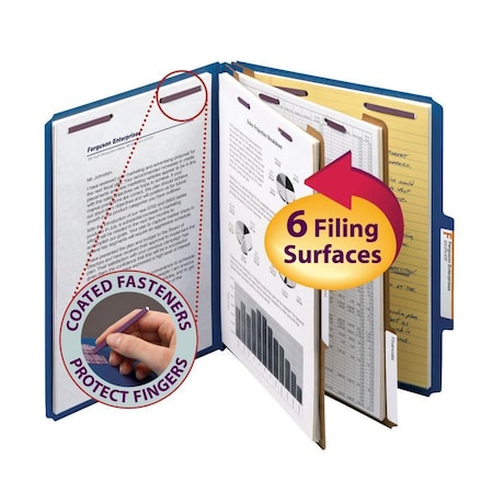 Smead Folder, Classf, 2Div, 2"Ex, Db Pk SMD14032